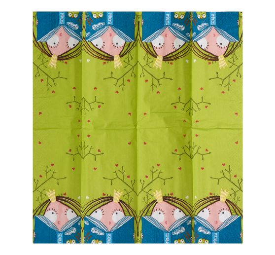 Paper handkerchiefs "Princess and Book"