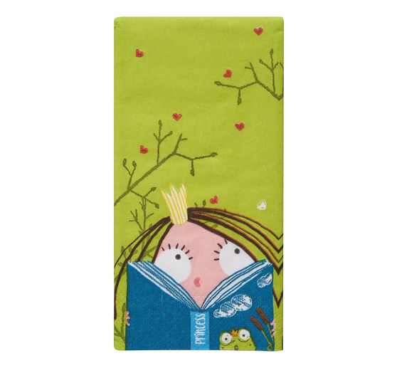 Paper handkerchiefs "Princess and Book"