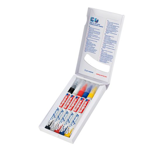 edding 5300 Acrylic "Acrylmarker - Basic", 5er-Set