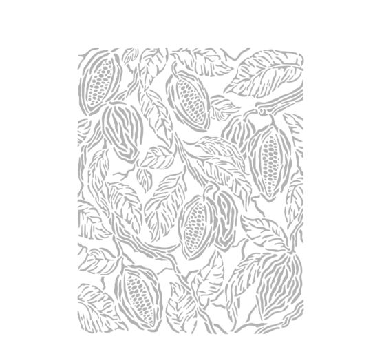 Schablone "Coffee and Chocolate - Cocoa Beans"