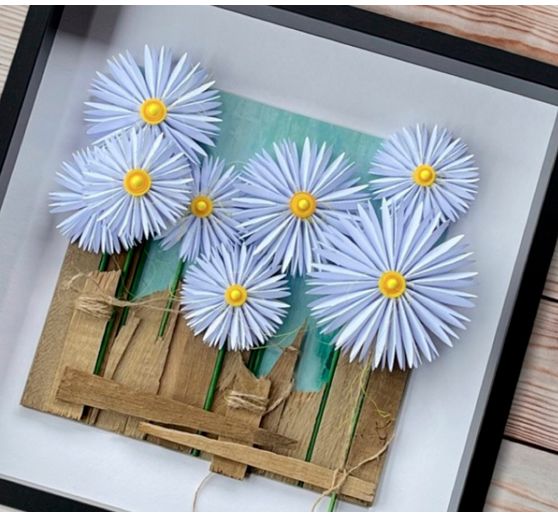 Punching templates folding flower "Daisy"