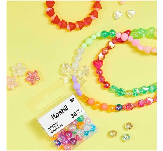itoshii Perlen-Set "Regenbogen Holographisch"