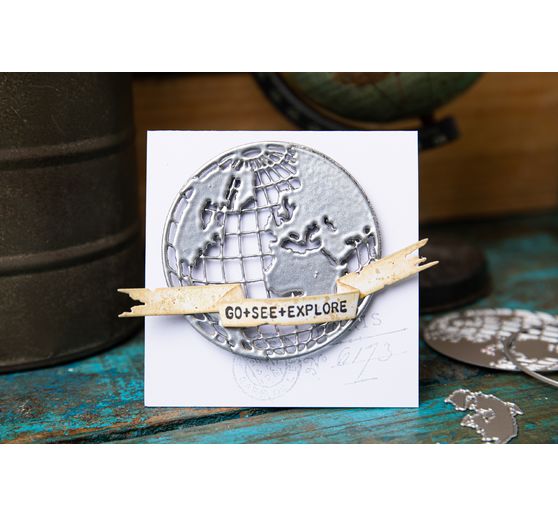 Sizzix Thinlits Punching template "World Travel by Tim Holtz"