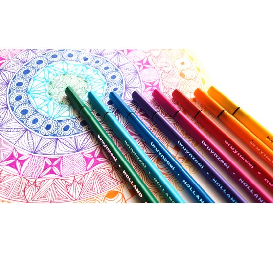 Bruynzeel Fineliner-Set, 12 Farben