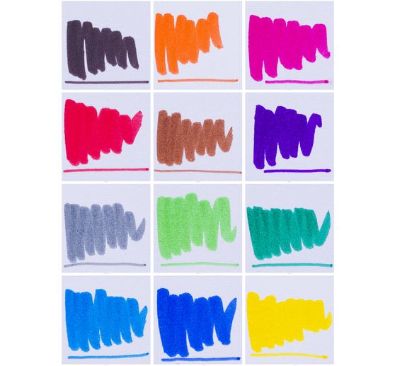 Bruynzeel Fineliner-Set, 12 Farben