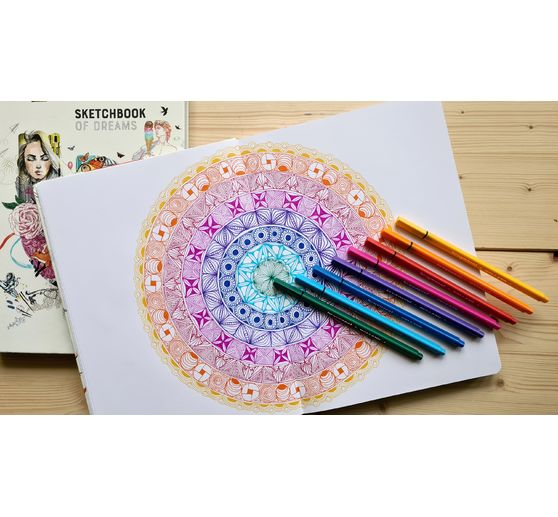 Bruynzeel Fineliner-Set 24 Farben