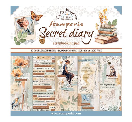 Scrapbook-Block "Secret Diary"