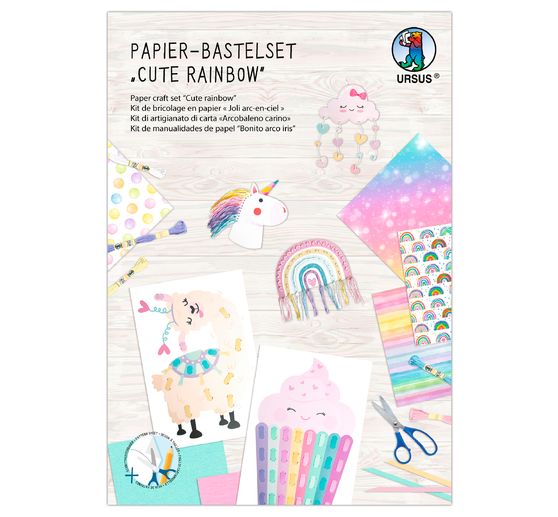 Paper craft kit "Cute Rainbow"