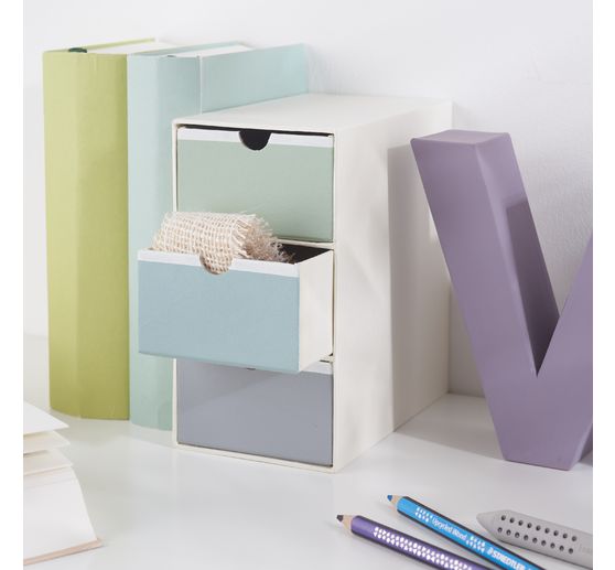 VBS Schubladenbox 3-schübig
