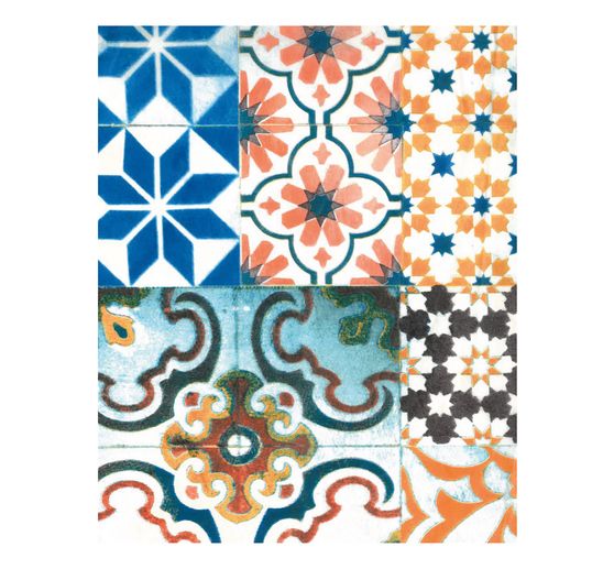 Décopatch-Papier "Kachel-Mosaik Bunt"