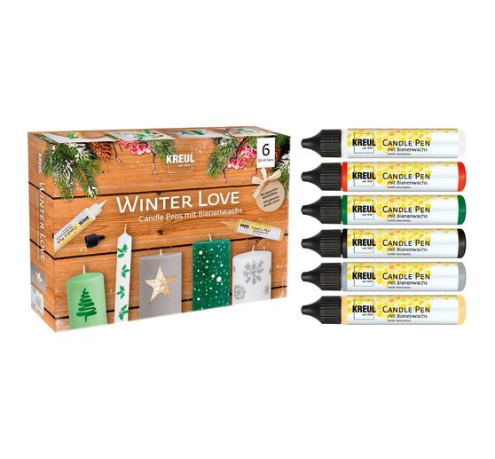 KREUL Candle Pen "Winter Love" 6er-Set
