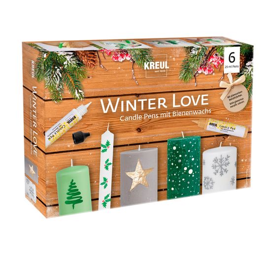 KREUL Candle Pen "Winter Love" 6er-Set