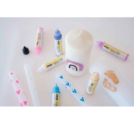 KREUL Candle Pen "Hello Baby" set of 6