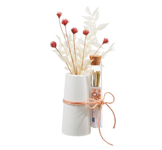 Silikon Gießform "Vase lang mit Riffel"