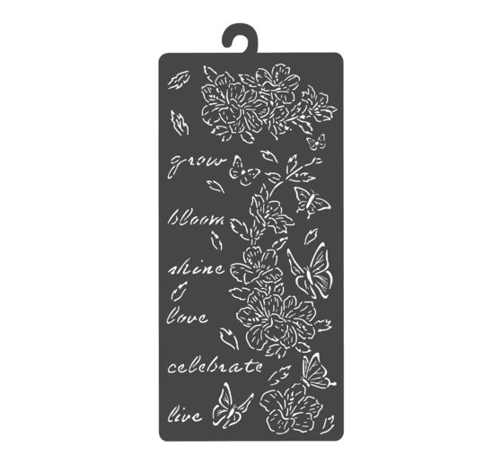 Schablone "Secret Diary - Flowers & Butterfly"