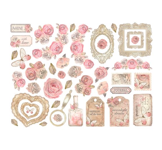 Stanzmotive "Shabby Rose"