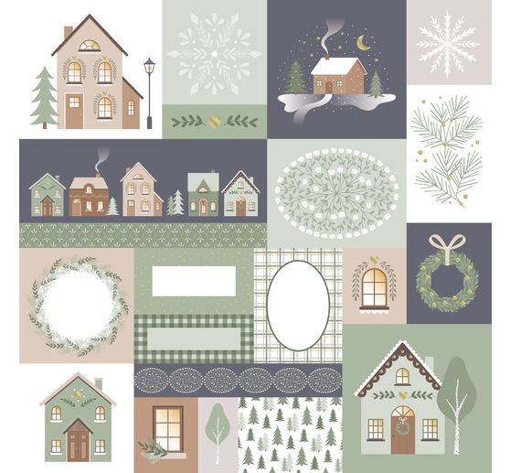 Scrapbook block "Home for Christmas"