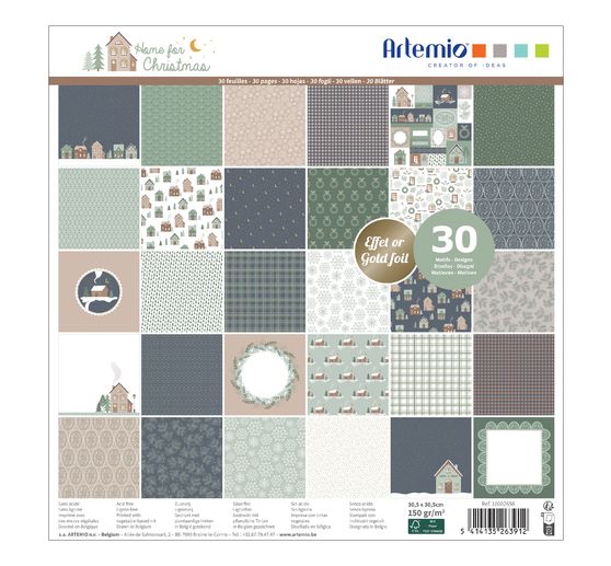 Scrapbook block "Home for Christmas"