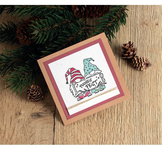 BUTTERER Stempel "Wichtelgrüße"