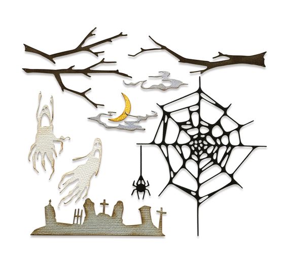 Sizzix Thinlits Stanzschablone "Fright Night by Tim Holtz"