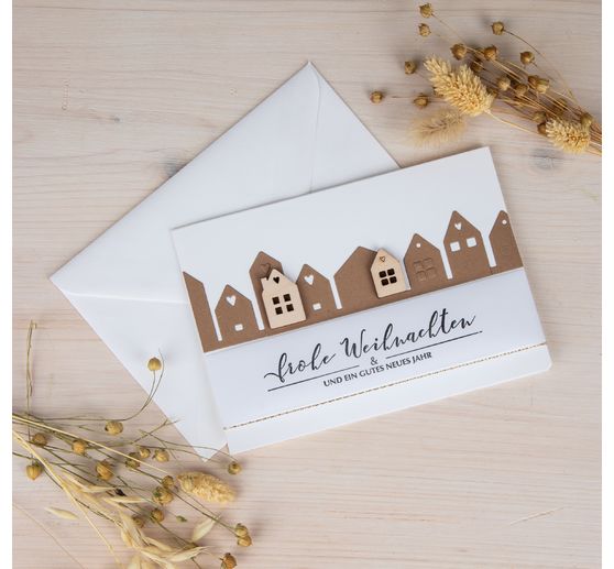 Wooden scatter decorations "Mini-house"