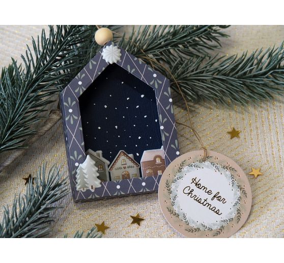 Rub On Transfer paper "Home for Christmas"