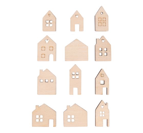 Wooden scatter decorations "Mini-house"