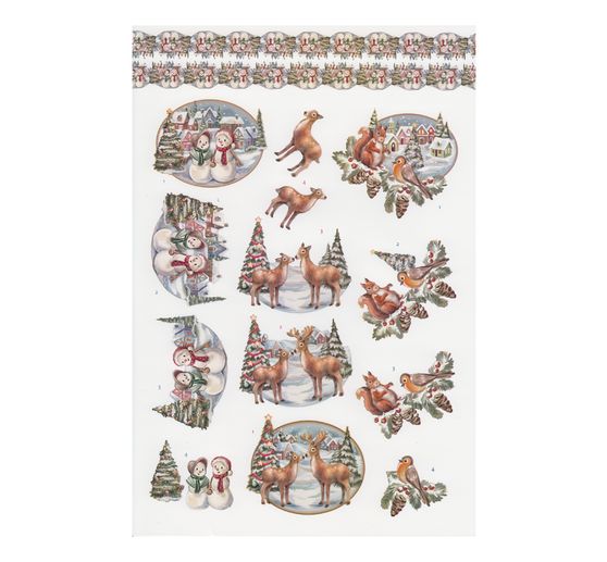 3D-Stanzbogenbuch "White Christmas Feelings"