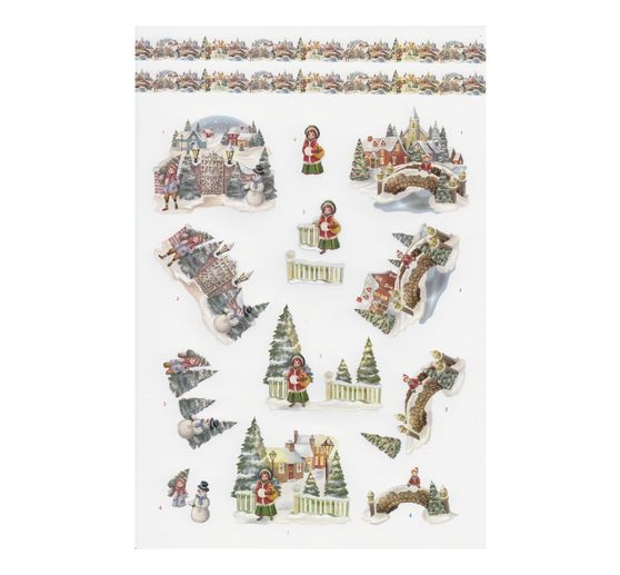 3D-Stanzbogenbuch "White Christmas Feelings"