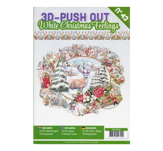 3D-Stanzbogenbuch "White Christmas Feelings"