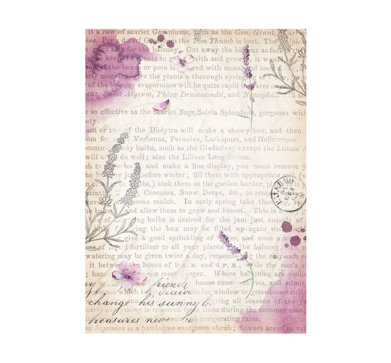 Motiv-Strohseide Backgrounds "Lavender"