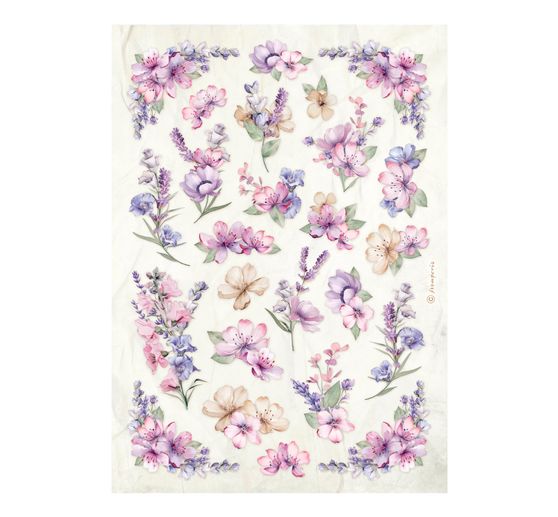 Motiv-Strohseiden Sortiment "Lavender"