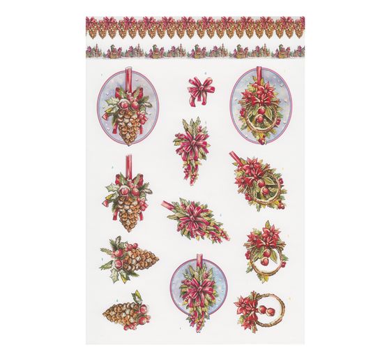 3D Punched sheet book "Christmas Baubles"