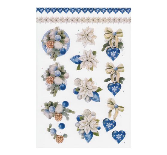 3D Punched sheet book "Christmas Baubles"