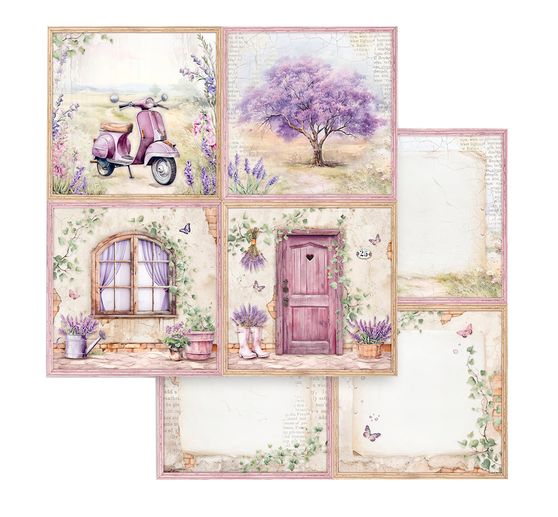 Scrapbook block "Lavender"