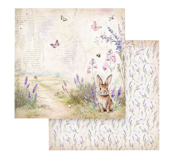 Scrapbook block "Lavender"
