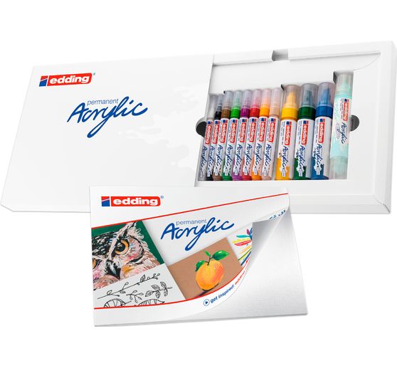 edding Acrylic "Acrylmarker - Basic", 12er-Set