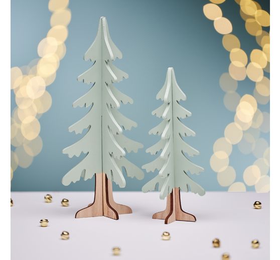 VBS Wooden building kit "Fir trees", set of 2