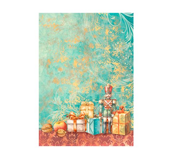 Motif straw silk backgrounds "The Nutcracker"
