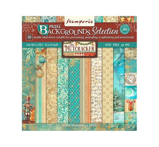 Scrapbook-Block "The Nutcracker Backgrounds"