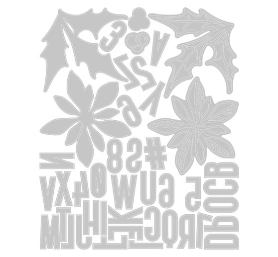 Sizzix Thinlits Stanzschablone "Vault Seasonal Sketch by Tim Holtz"