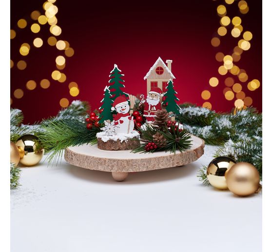VBS Holz-Steckmotiv "Santa & Snowy"