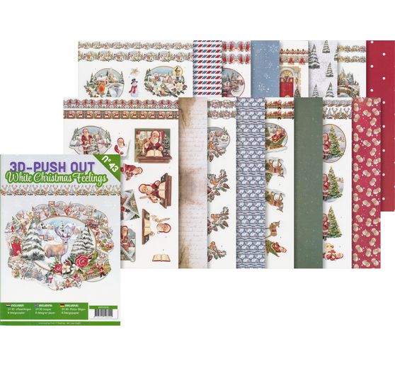 3D-Stanzbogenbuch "White Christmas Feelings"