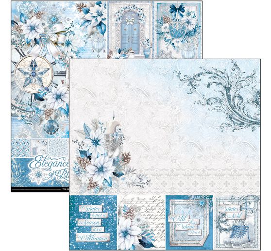 Scrapbook paper "Elegance of Blue"