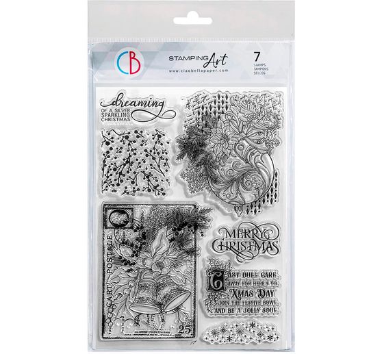 Silikonstempel "Elegance of Blue"