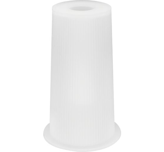 Silikon Gießform "Vase lang mit Riffel"