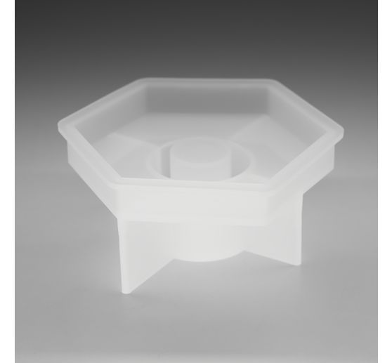 Silicone casting mould "Stick candle holder hexagon"