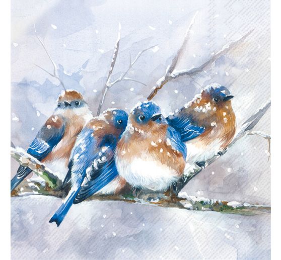 Serviette "Cuddly Birdies"