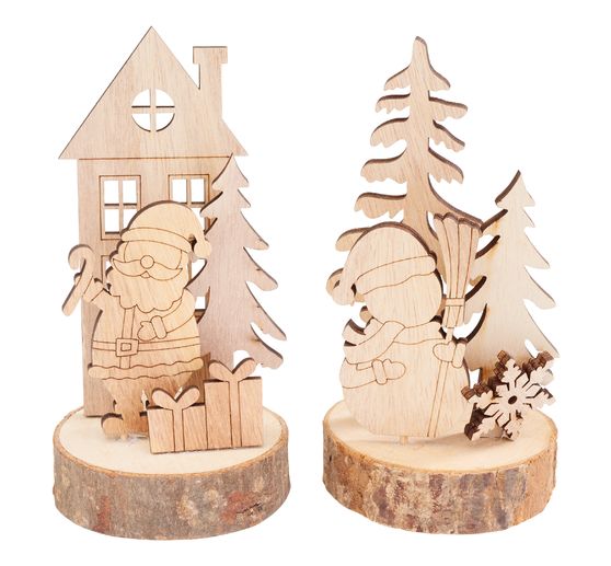 VBS Holz-Steckmotiv "Santa & Snowy"