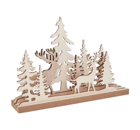 VBS Holz-Steckmotiv "Rentiere im Wald"